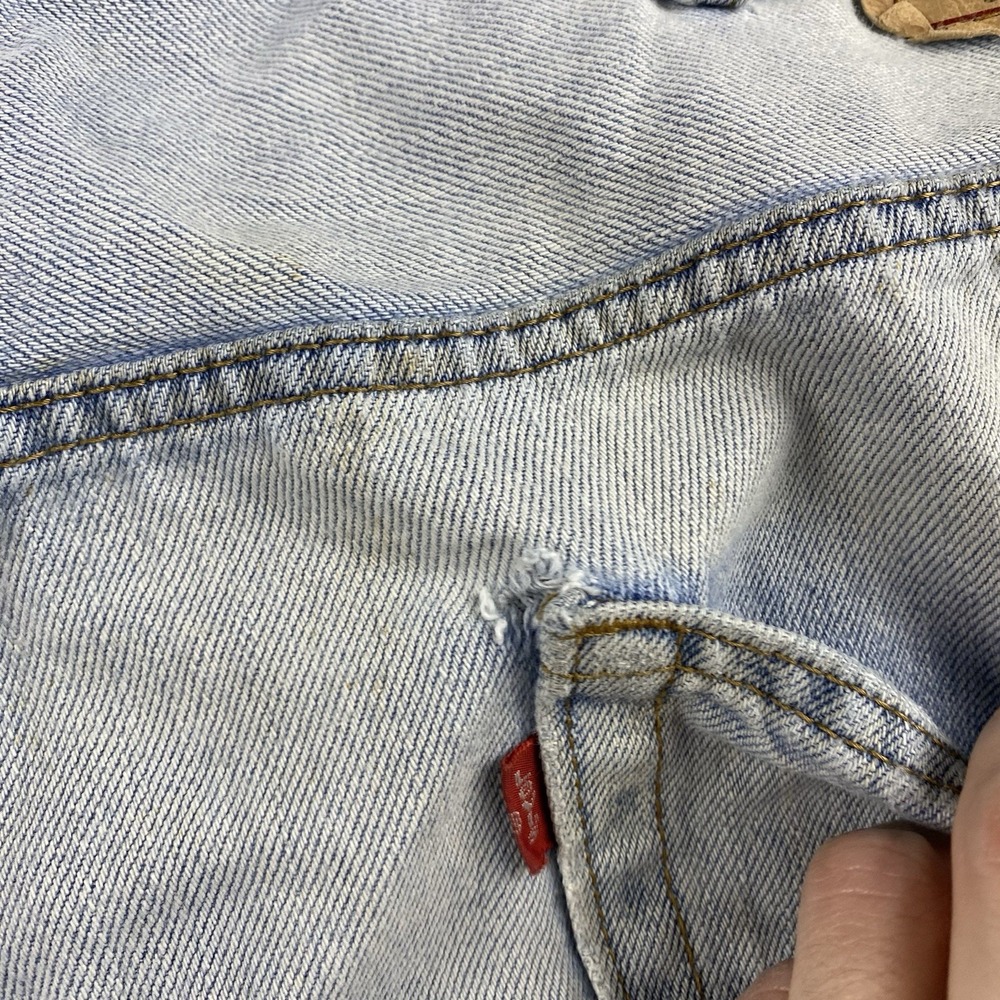 Levis‎ 550 Relaxed Fit Jeans Mens 42x28 Blue Light Wash High Rise - Picture 14 of 16